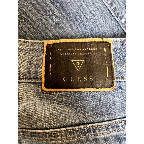 Guess Distressed Denim Jeans *Popped Stitches on Back Pocket* - Picture 10 of 13